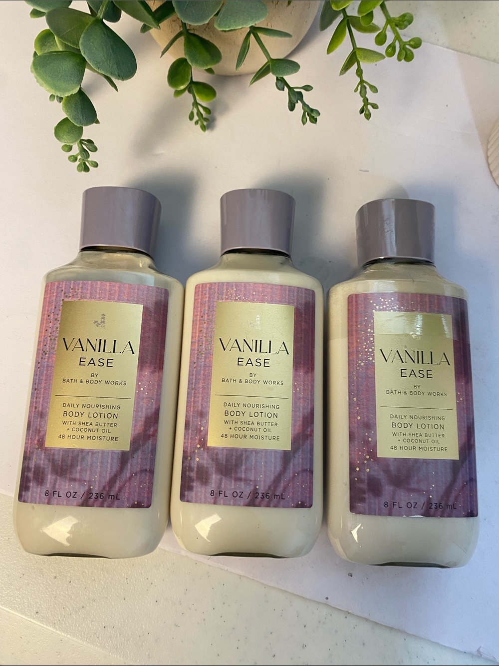 “Vanilla Ease” BBW New Daily Nourishing Body Lotions X 3